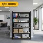 Стелаж LEOBRO Premium Black 180 х 100 х 50 см, 200кг/полиця, 5 полиць (LB-R129) - 10