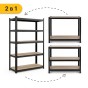 Стелаж LEOBRO Premium Black 180 х 100 х 50 см, 200кг/полиця, 5 полиць (LB-R129) - 6