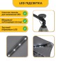 Складной садовый зонт с боковым удлинителем и LED подсветкой LEOBRO Серый (LB-1083) - 6