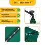 Складна садова парасоля з боковим подовжувачем та LED підсвіткою LEOBRO Зелена (LB-1085) - 6