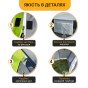 Туристичний намет LEOBRO Pro Camp Grey (LB-1088) - 8