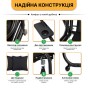 Велика гойдалка з подушками LEOBRO Luxury Black (LB-1041) - 4