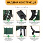 Большие качели с подушками LEOBRO Luxury Green (LB-1043) - 4