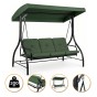 Садова гойдалка з товстим матрацом LEOBRO Luxury Pro Green (LB-1047) - 1