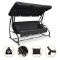 Велика гойдалка з подушками LEOBRO Luxury Plus Black (LB-1049) - 1