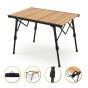 Раскладной туристический стол LEOBRO Pro Camp Wood Alu (LB-1063) - 1