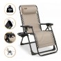 Розкладне крісло шезлонг LEOBRO Zero Gravity Premium Beige (LB-ZGC-G2-BEI) - 1