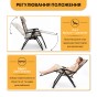 Розкладне крісло шезлонг LEOBRO Zero Gravity Premium Beige (LB-ZGC-G2-BEI) - 3