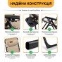 Розкладне крісло шезлонг LEOBRO Zero Gravity Premium Beige (LB-ZGC-G2-BEI) - 6