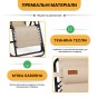 Розкладне крісло шезлонг LEOBRO Zero Gravity Premium Beige (LB-ZGC-G2-BEI) - 8