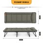 Розкладне ліжко (розкладачка) з вбудованим матрацом LEOBRO Khaki (LB-FB-S1-KHA) - 5