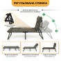Розкладне ліжко (розкладачка) з вбудованим матрацом LEOBRO Khaki (LB-FB-S1-KHA) - 6