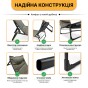 Розкладне ліжко (розкладачка) з вбудованим матрацом LEOBRO Khaki (LB-FB-S1-KHA) - 7