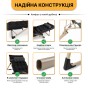 Раскладное кресло кровать с подушкой LEOBRO Темная полоска Black (LB-1139) - 5