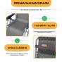 Посилений шезлонг до 150 кг LEOBRO Zero Gravity Premium Plaid (LB-1140) - 8