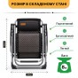Посилений шезлонг до 150 кг LEOBRO Zero Gravity Premium Brown Rattan (LB-1119) - 10
