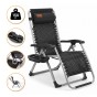 Посилений шезлонг до 150 кг LEOBRO Zero Gravity Premium Brown Rattan (LB-1119) - 1