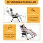 Розкладне крісло шезлонг LEOBRO Zero Gravity Premium Plus Сірий (LB-ZGC-E1-GRY) - 6