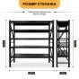 Металевий стелаж LEOBRO Premium Pro 200 х 200 х 50 см, 300кг/полиця, 5 полиць (LB-R131) - 2