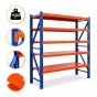 Металевий стелаж LEOBRO Premium Pro 200 х 200 х 50 см, 300кг/полиця, 5 полиць (LB-R133) - 1