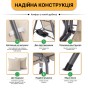 Гойдалка з подушками та підстаканниками на 3 особи LEOBRO Бежева (LB-SW3-D2-BEI) - 5