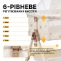 Дитяче ліжечко-трансформер LEOBRO Smart Crib Pro 5в1 Бежеве (LB-1135) - 4