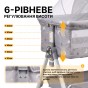 Дитяче ліжечко-трансформер LEOBRO Smart Crib Pro 5в1 Сіре (LB-1136) - 5