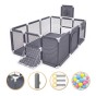 Дитячий манеж LEOBRO Multisport 120 x 180 см Сірий (LB-1137) - 1
