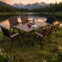 Комплект туристичний - LEOBRO Camp Black XL 117х59х41 см та 6 крісел Camp Black L  - 4