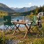 Комплект туристичний - стіл LEOBRO Camp M 59х59х38 см та 2 крісла Lite Green  - 7