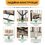 Садовая качеля с подушками и москитной сеткой LEOBRO Elit Brown (LB-1097) - 5