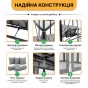 Садова гойдалка з подушками та москитною сіткою LEOBRO Elit Grey (LB-1098) - 3