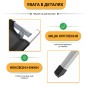 Армійська похідна розкладачка LEOBRO до 150 кг Чорна (LB-MC-B1-BLK) - 8