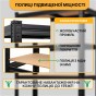 Набір стелажів 2 шт LEOBRO Premium Black  180 х 90 х 40 см, 175кг/полиця, 5 полиць (LB-R115X2) - 6