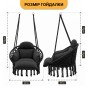 Подвесное плетеное кресло-качалка LEOBRO Boho Deluxe XL 80 см Black (LB-1142) - 2