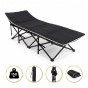 УЦІНКА!!! Туристична похідна розкладачка з Mesh-матрацом LEOBRO Black (LB-CC-L1-BLK) - 1