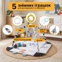Дитячий розвивальний килимок 4 в 1 "Лама Бохо" з кульками LEOBRO (LB-1186) - 5