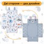 Дитячий розвивальний килимок 4 в 1 "Весела зебра" з кульками LEOBRO (LB-1187) - 10