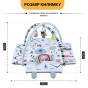 Дитячий розвивальний килимок 4 в 1 "Весела зебра" з кульками LEOBRO (LB-1187) - 4