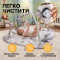 Дитячий розвивальний килимок 4 в 1 "Казкова подорож" з кульками LEOBRO (LB-1189) - 7