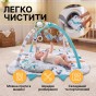 Дитячий розвивальний килимок 4 в 1 "Діно-парк" з кульками LEOBRO (LB-1190) - 6