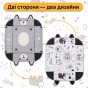 Дитячий розвивальний килимок "Чорно-біле сафарі" LEOBRO з кульками (LB-1194) - 10
