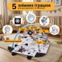 Дитячий розвивальний килимок "Чорно-біле сафарі" LEOBRO з кульками (LB-1194) - 5