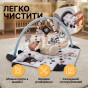 Дитячий розвивальний килимок "Чорно-біле сафарі" LEOBRO з кульками (LB-1194) - 7