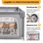 Дитячий манеж LEOBRO "Вовчик і зайчик" 120 x 120 см (LB-1169) - 5