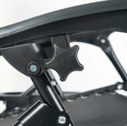 Раскладное кресло шезлонг LEOBRO Zero Gravity Черное (HT-167D BLACK)