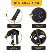 Гойдалка з подушками на 3 особи LEOBRO Black