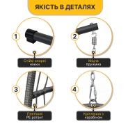 Подвесное кресло-кокон LEOBRO Dark Grey (LB-1058) подвесное кресло-кокон LEOBRO Dark Grey (LB-1058)