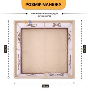 Дитячий манеж LEOBRO "Весела панда" 200 x 200 см (LB-1162)