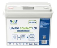 Аккумулятор Volt Polska LiFePO4 12,8 В 100 А·ч (150 А) + BMS + ЖК-дисплей (6AKLIT1150)